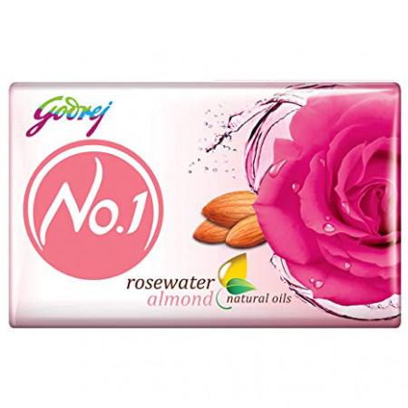 GODREJ NO1 ROSEWATER ALMONDS SOAP 63GM